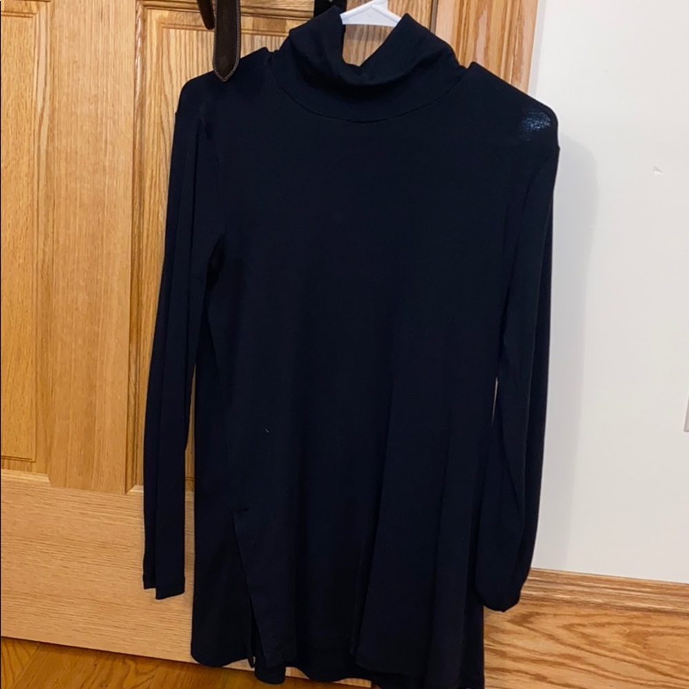 Black turtleneck dress